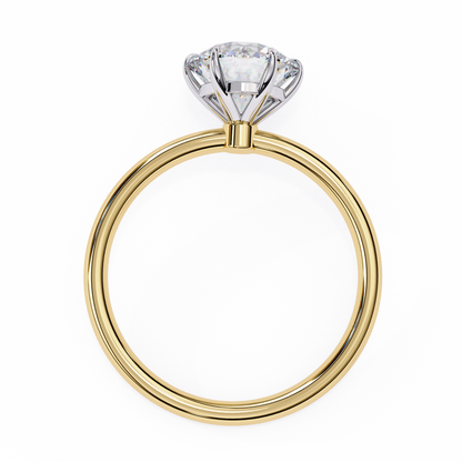 Avira Round Solitaire Ring Lab Grown Diamond