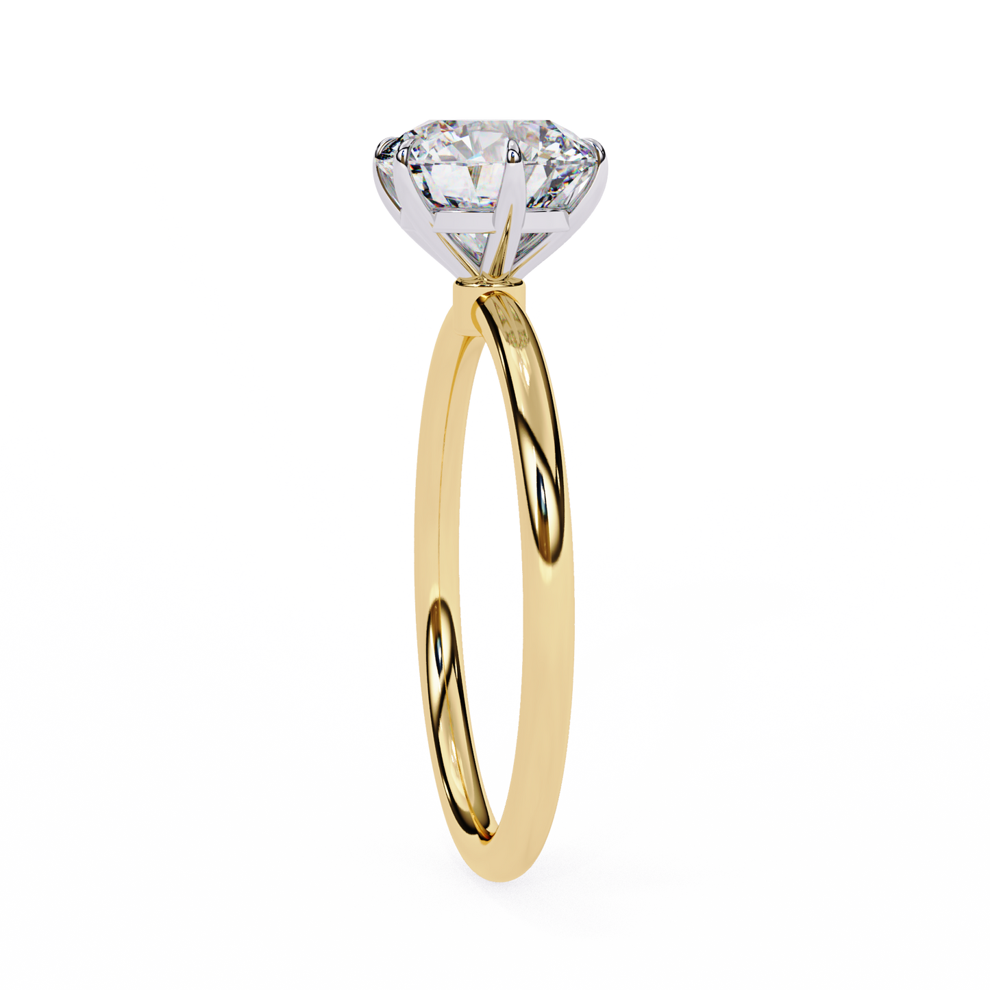 Avira Round Solitaire Ring Lab Grown Diamond