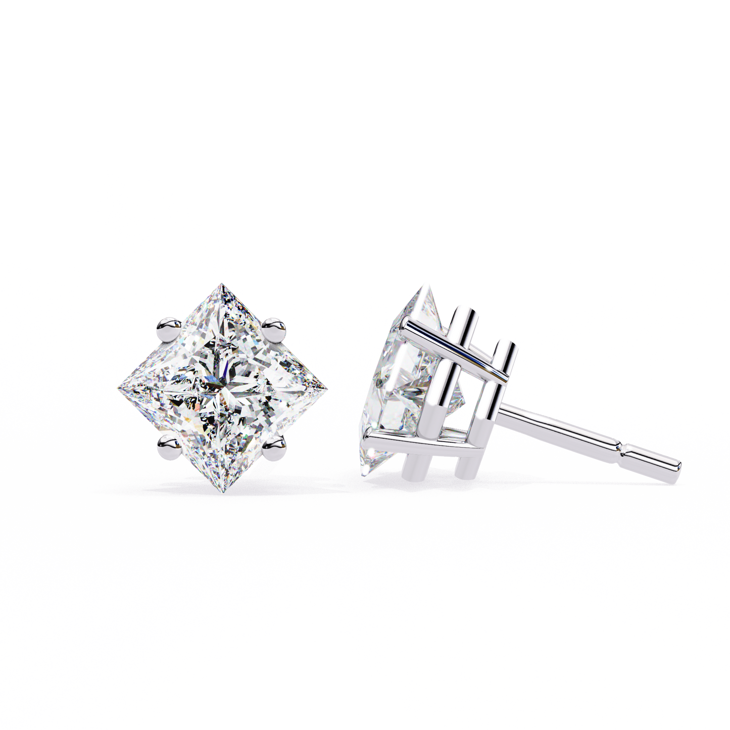 Princess Lab Grown Diamond Stud