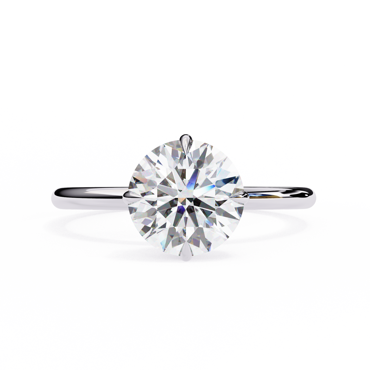 Avira Round Solitaire Ring Lab Grown Diamond