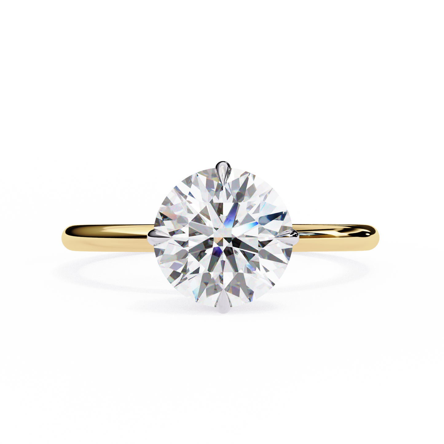 Avira Round Solitaire Ring Lab Grown Diamond