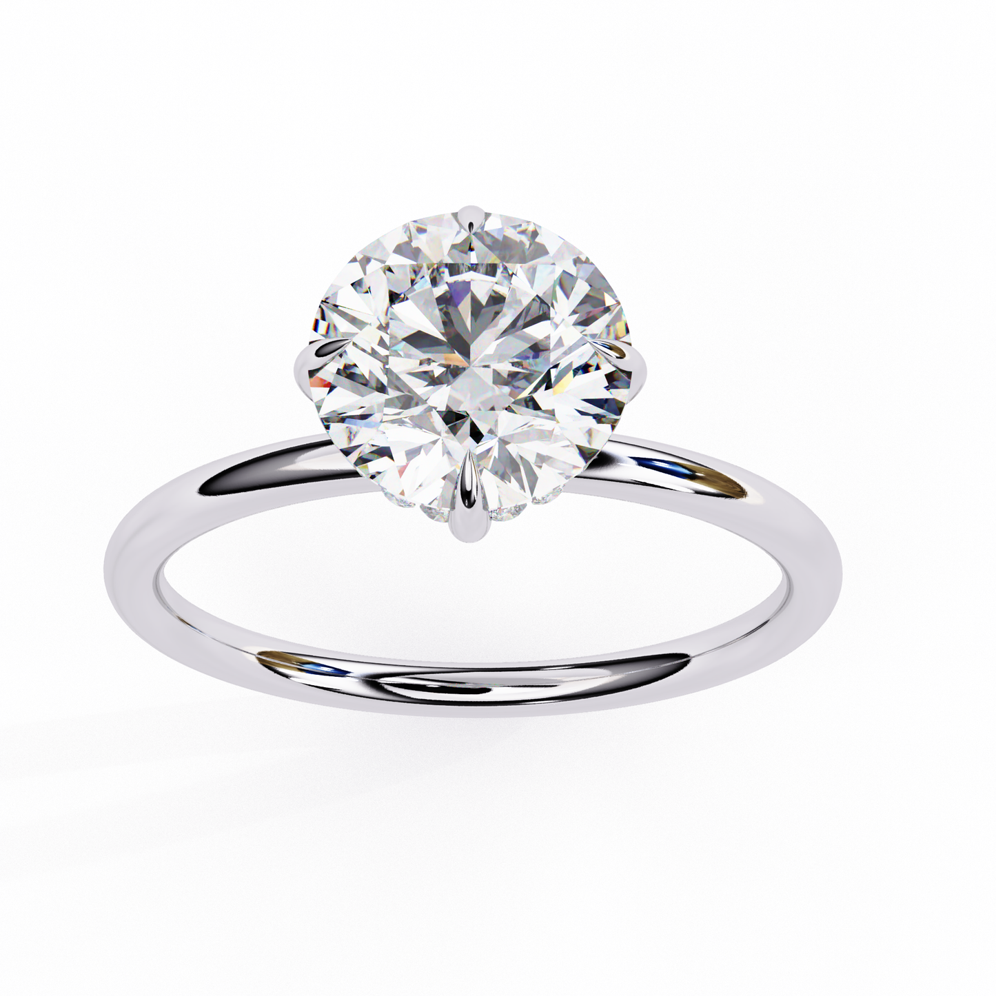 Avira Round Solitaire Ring Lab Grown Diamond