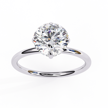 Avira Round Solitaire Ring Lab Grown Diamond