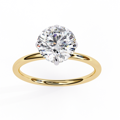 Avira Round Solitaire Ring Lab Grown Diamond