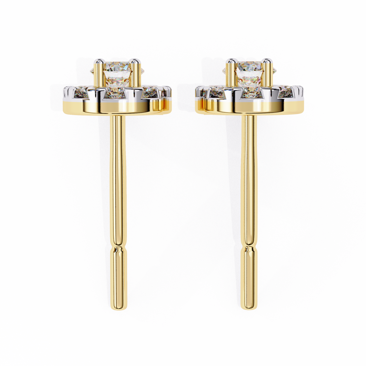 Zia Round Solitaire Lab Grown Diamond Studs