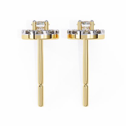 Zia Round Solitaire Lab Grown Diamond Studs