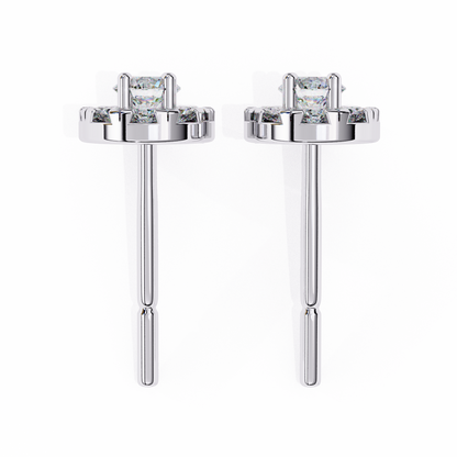 Zia Round Solitaire Lab Grown Diamond Studs