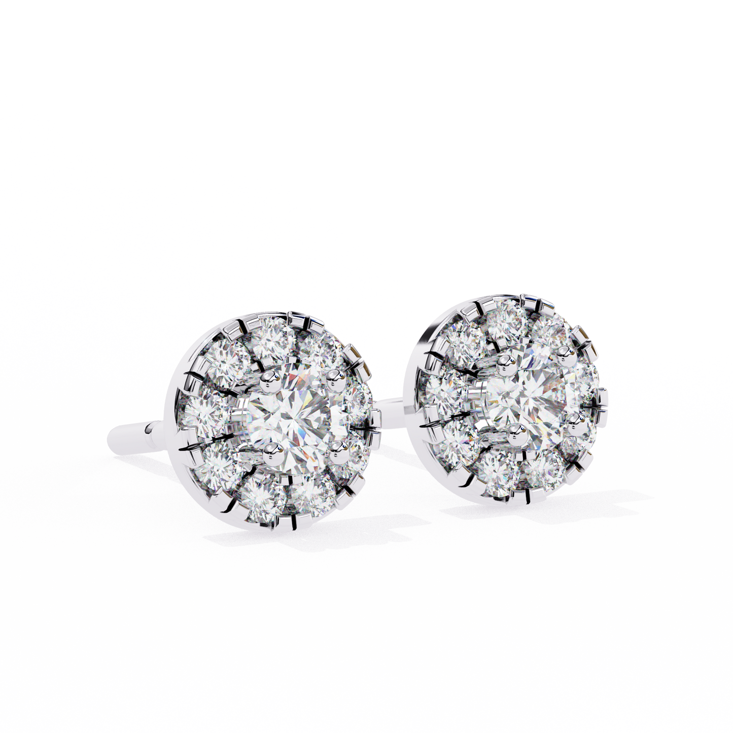 Zia Round Solitaire Lab Grown Diamond Studs