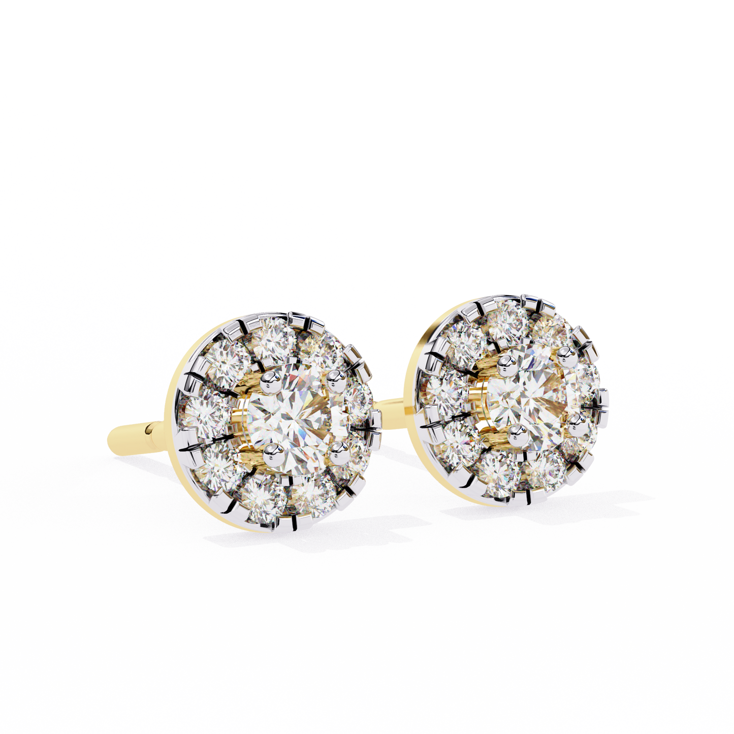 Zia Round Solitaire Lab Grown Diamond Studs