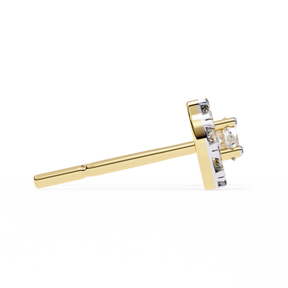 Zia Round Solitaire Lab Grown Diamond Studs