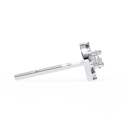 Zia Round Solitaire Lab Grown Diamond Studs