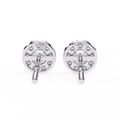 Zia Round Solitaire Lab Grown Diamond Studs