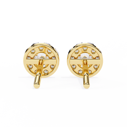 Zia Round Solitaire Lab Grown Diamond Studs