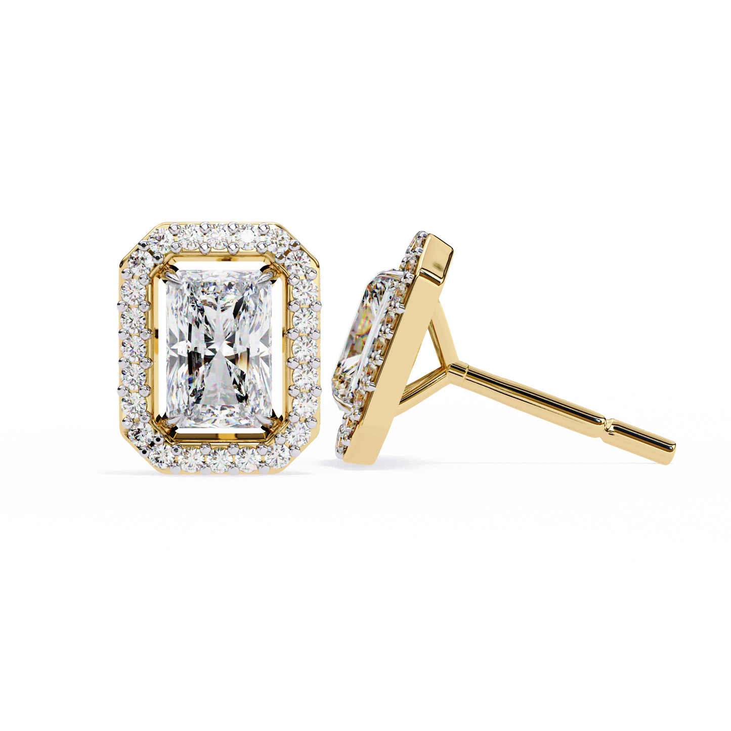 Zyna Solitaire Lab Grown Diamond Stud
