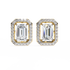 Zehra Emerald Solitaire Lab Grown Diamond Studs