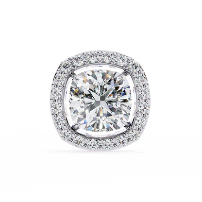 Zara Cushion Solitaire Lab Grown Diamond Studs