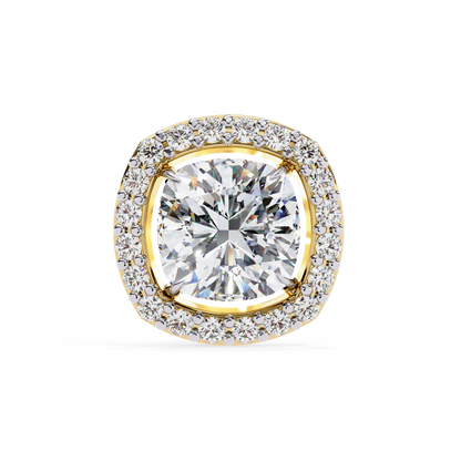 Zara Cushion Solitaire Lab Grown Diamond Studs