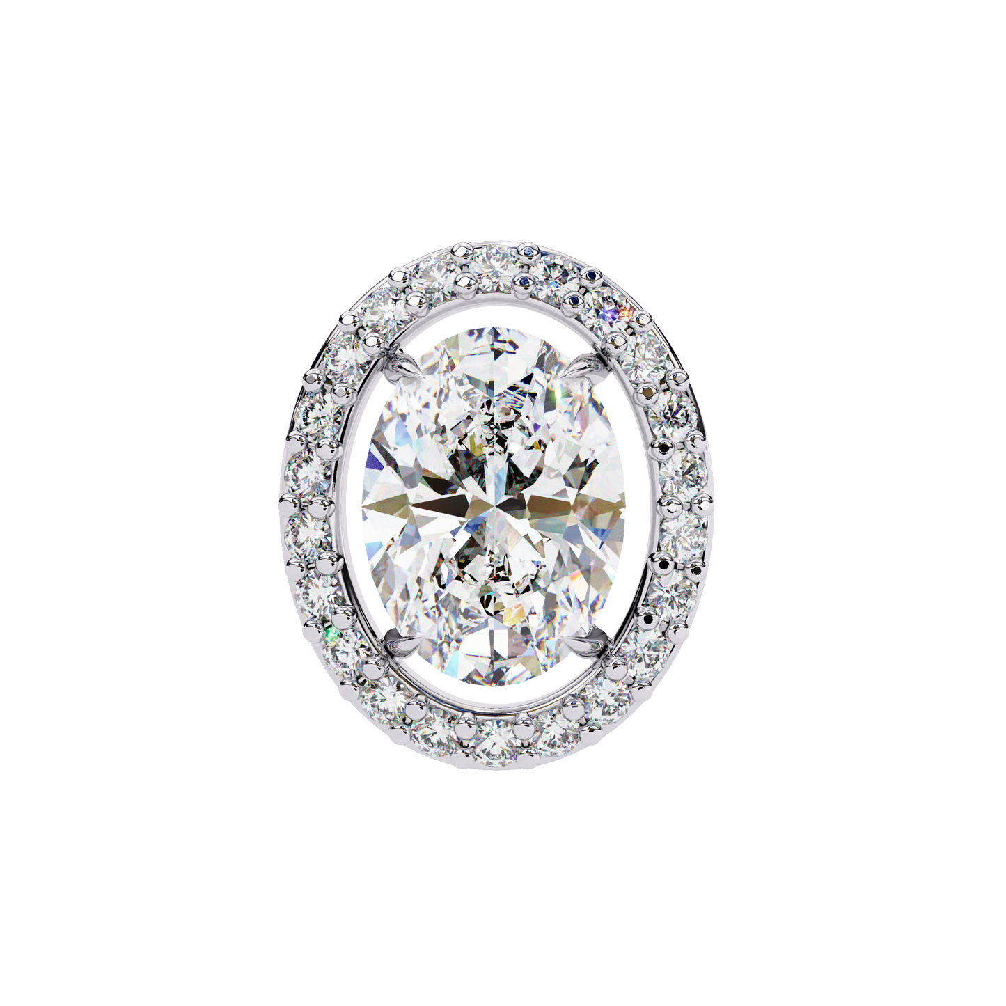 Zoya Oval Solitaire Lab Grown Diamond Studs