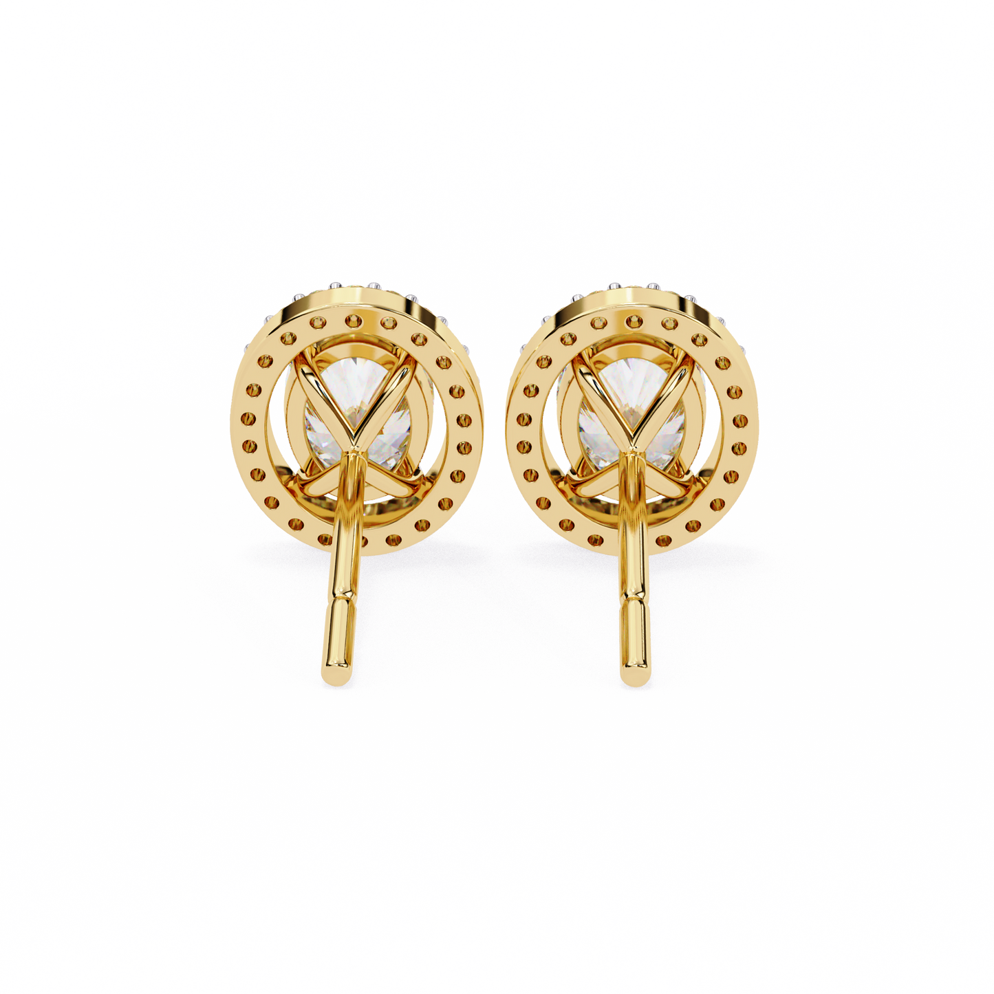 Zoya Oval Solitaire Lab Grown Diamond Studs