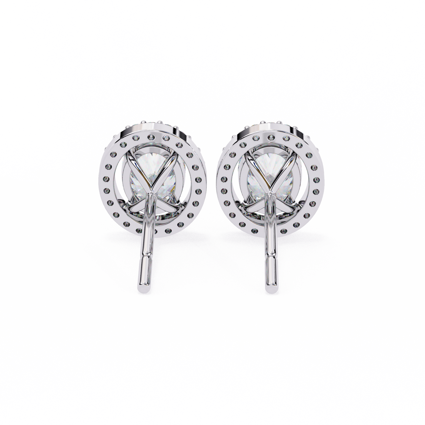 Zoya Oval Solitaire Lab Grown Diamond Studs