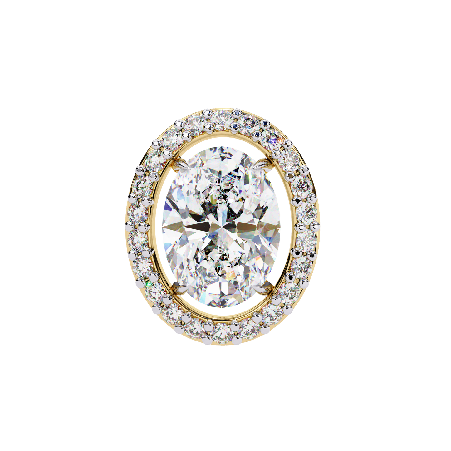 Zoya Oval Solitaire Lab Grown Diamond Studs