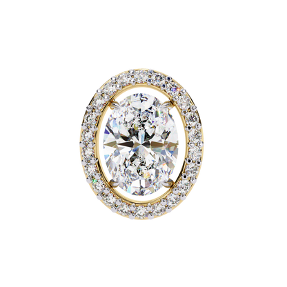 Zoya Oval Solitaire Lab Grown Diamond Studs