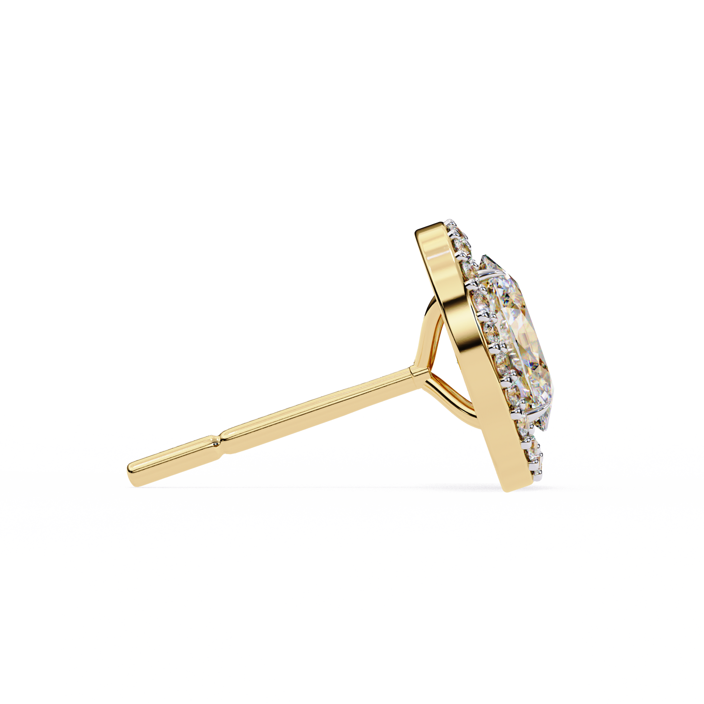 Zoya Oval Solitaire Lab Grown Diamond Studs