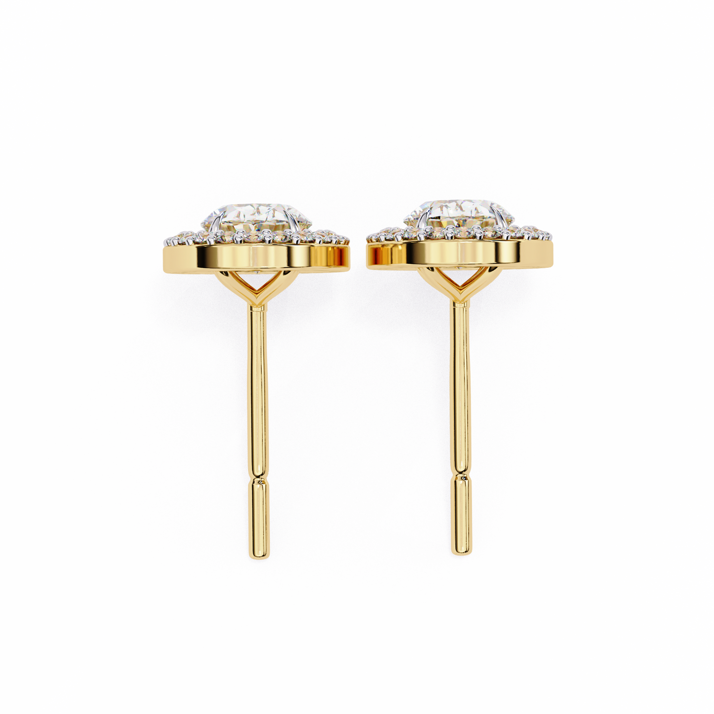 Zoya Oval Solitaire Lab Grown Diamond Studs