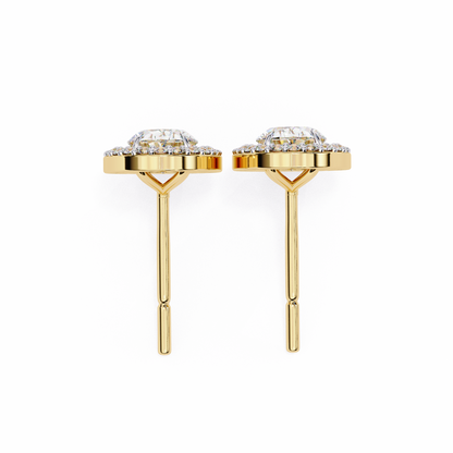 Zoya Oval Solitaire Lab Grown Diamond Studs