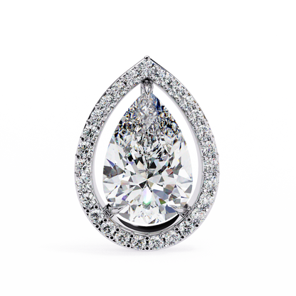 Seher Pear Solitaire Lab Grown Diamond Studs