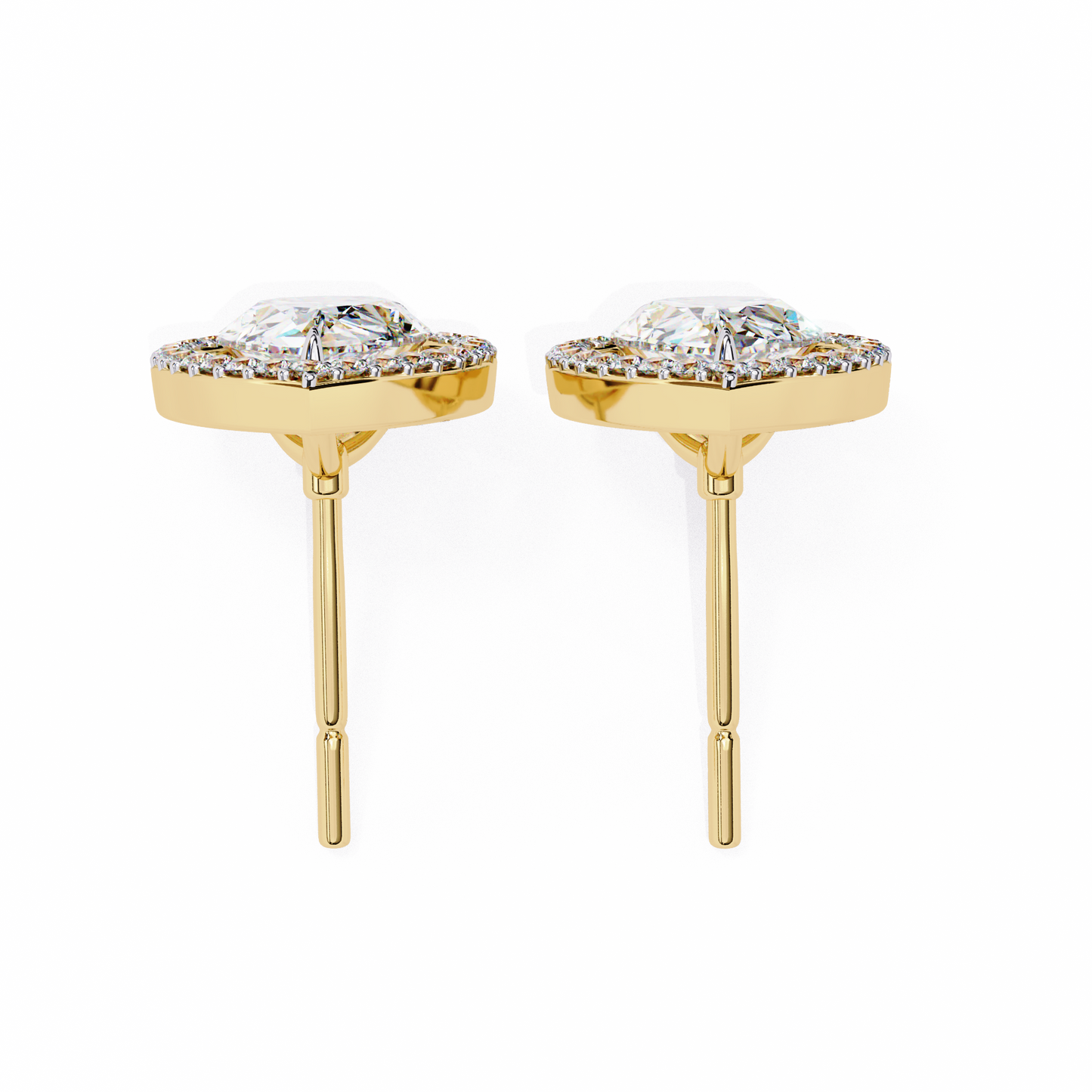 Seher Pear Solitaire Lab Grown Diamond Studs