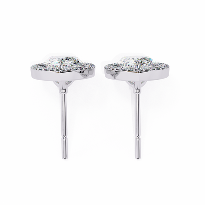 Seher Pear Solitaire Lab Grown Diamond Studs