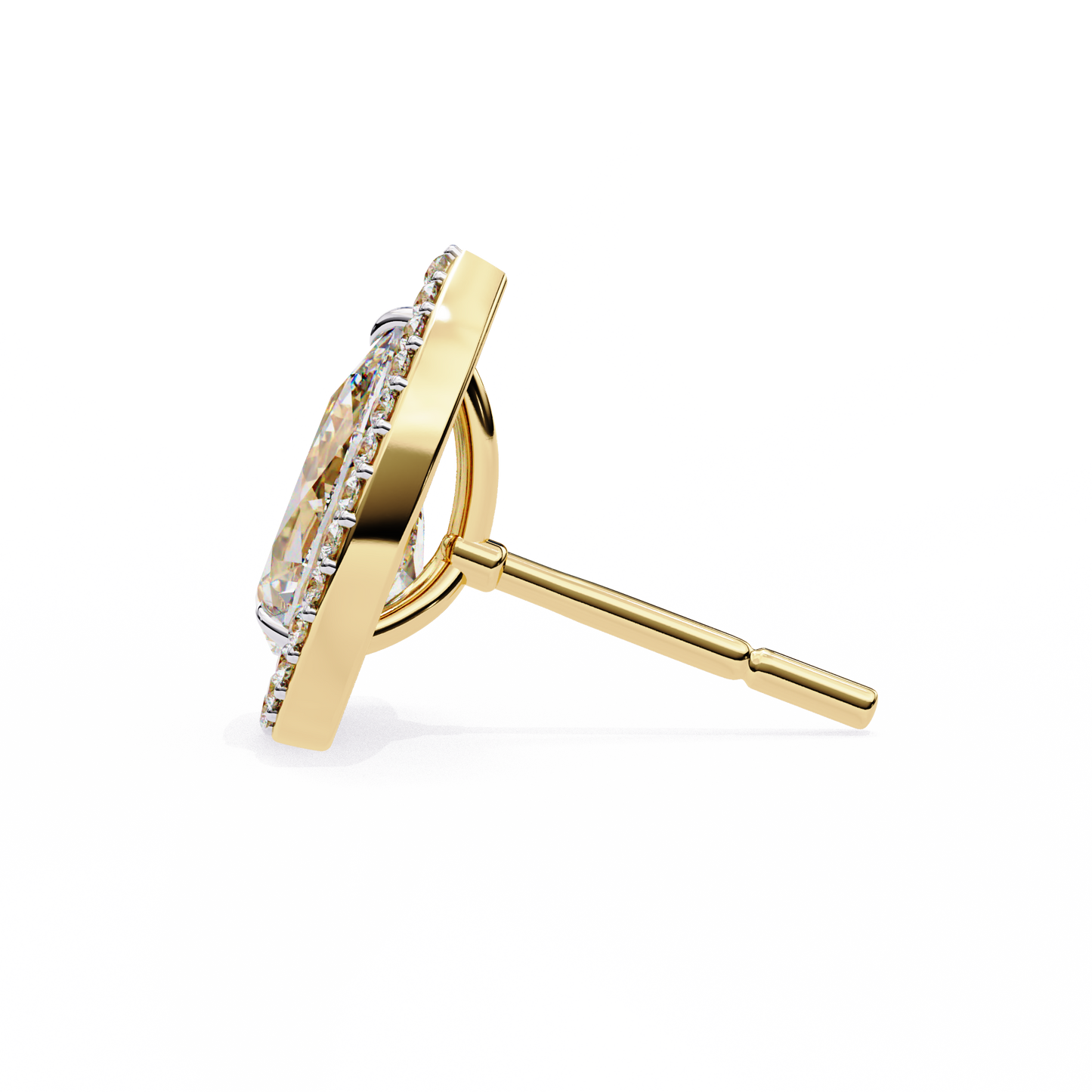 Seher Pear Solitaire Lab Grown Diamond Studs