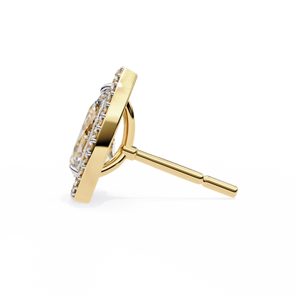 Seher Pear Solitaire Lab Grown Diamond Studs