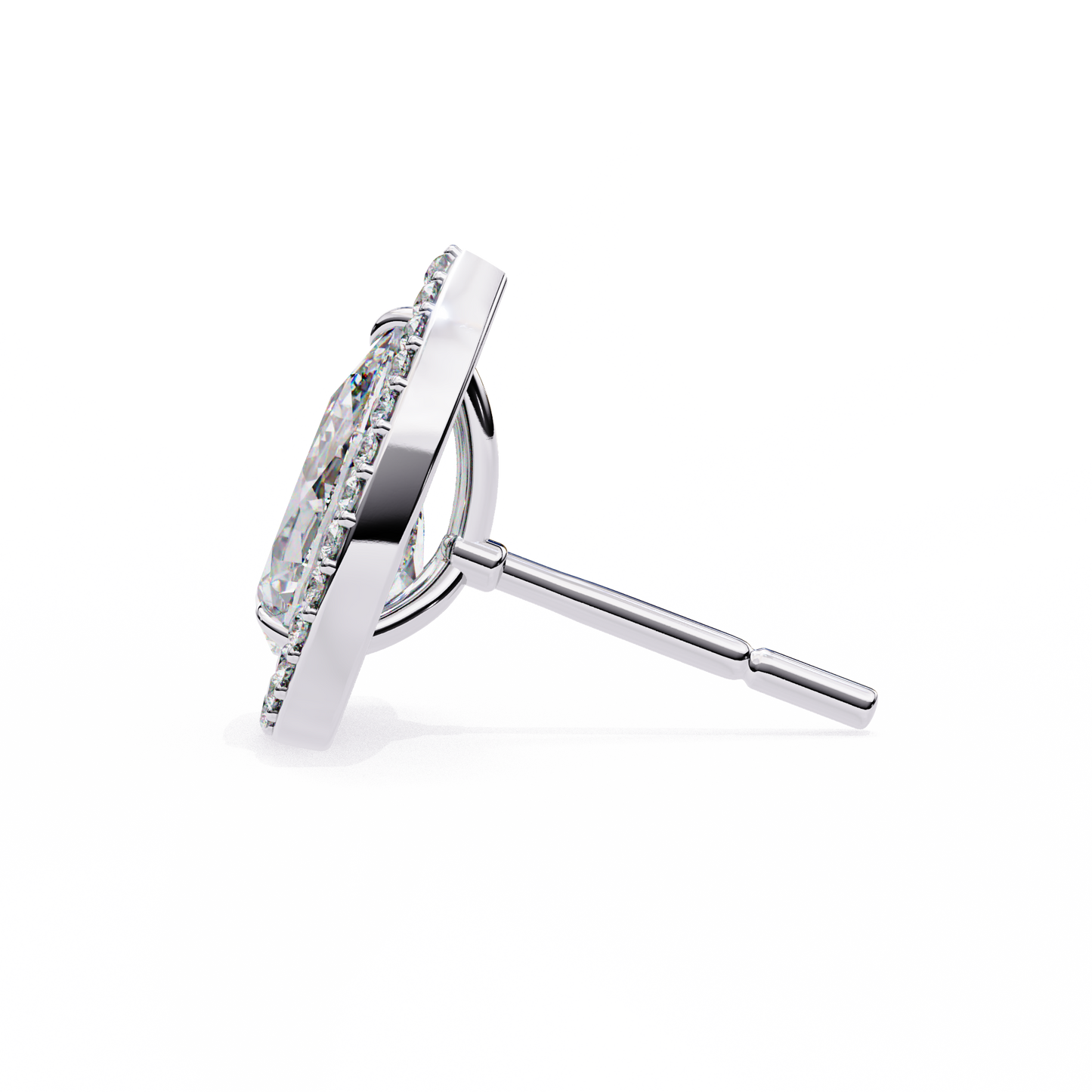 Seher Pear Solitaire Lab Grown Diamond Studs