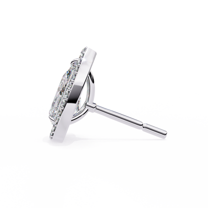 Seher Pear Solitaire Lab Grown Diamond Studs