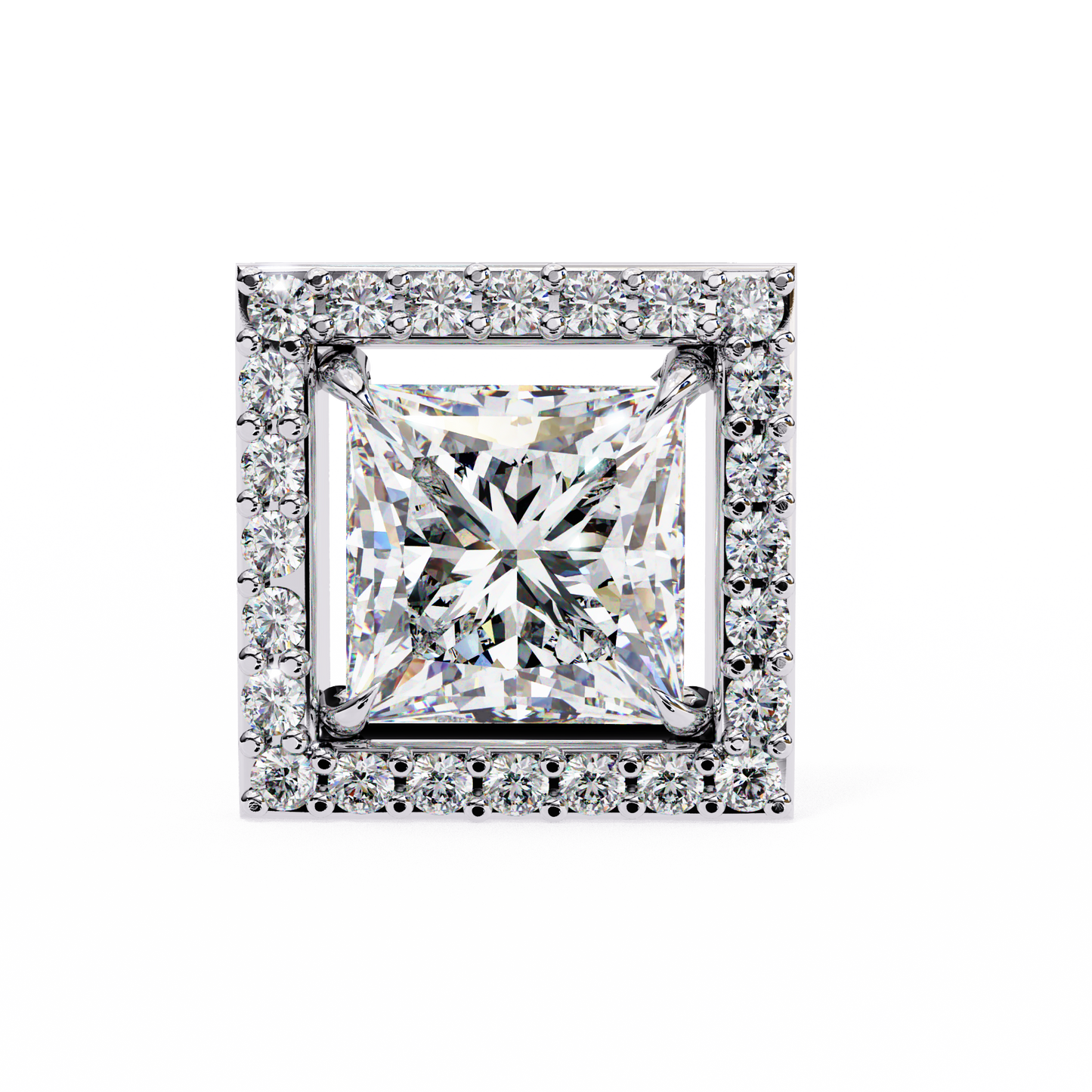Shanaya Princess Solitaire Lab Grown Diamond Stud