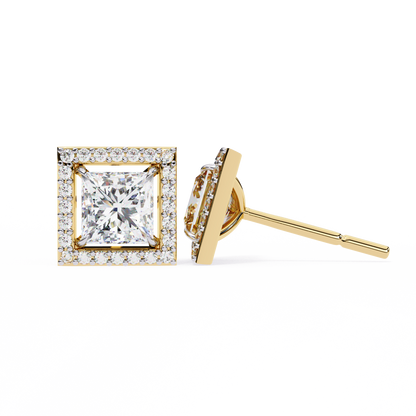 Shanaya Princess Solitaire Lab Grown Diamond Stud