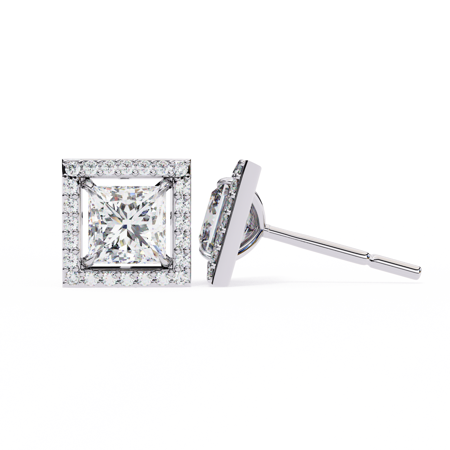 Shanaya Princess Solitaire Lab Grown Diamond Stud