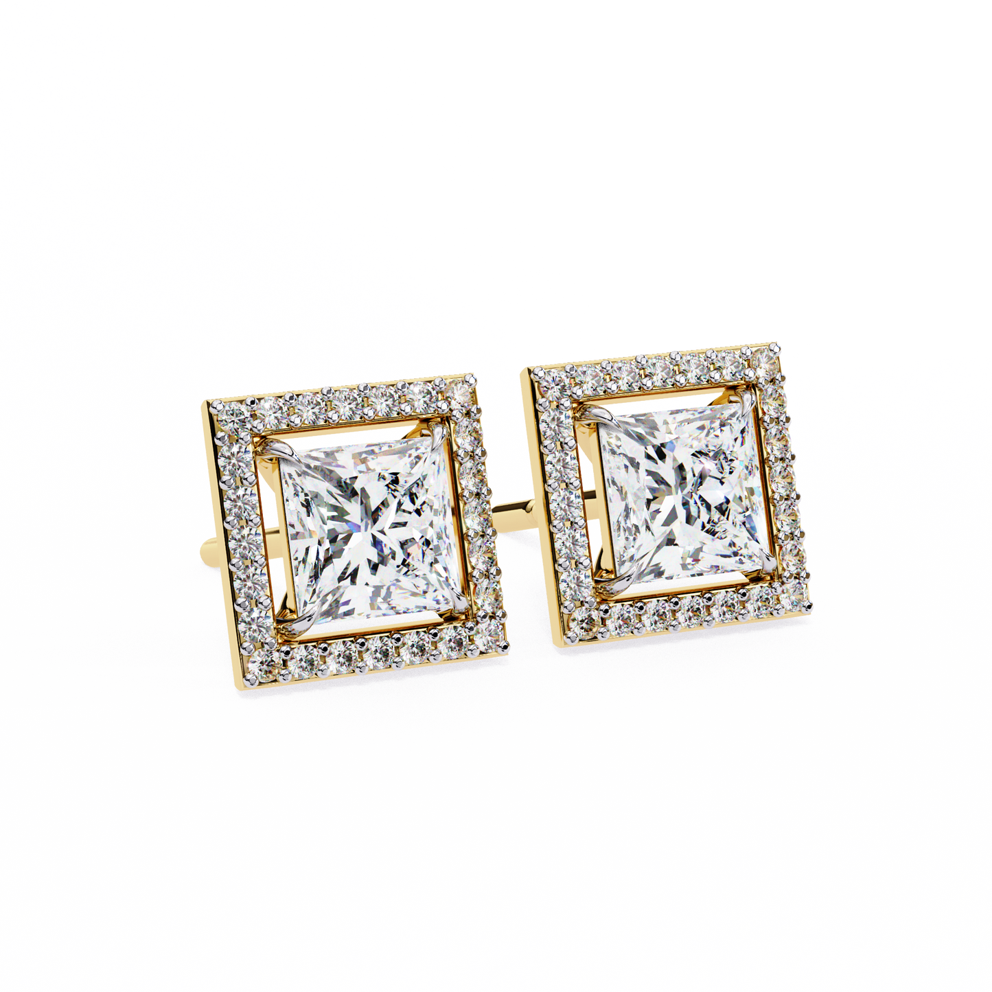 Shanaya Princess Solitaire Lab Grown Diamond Stud