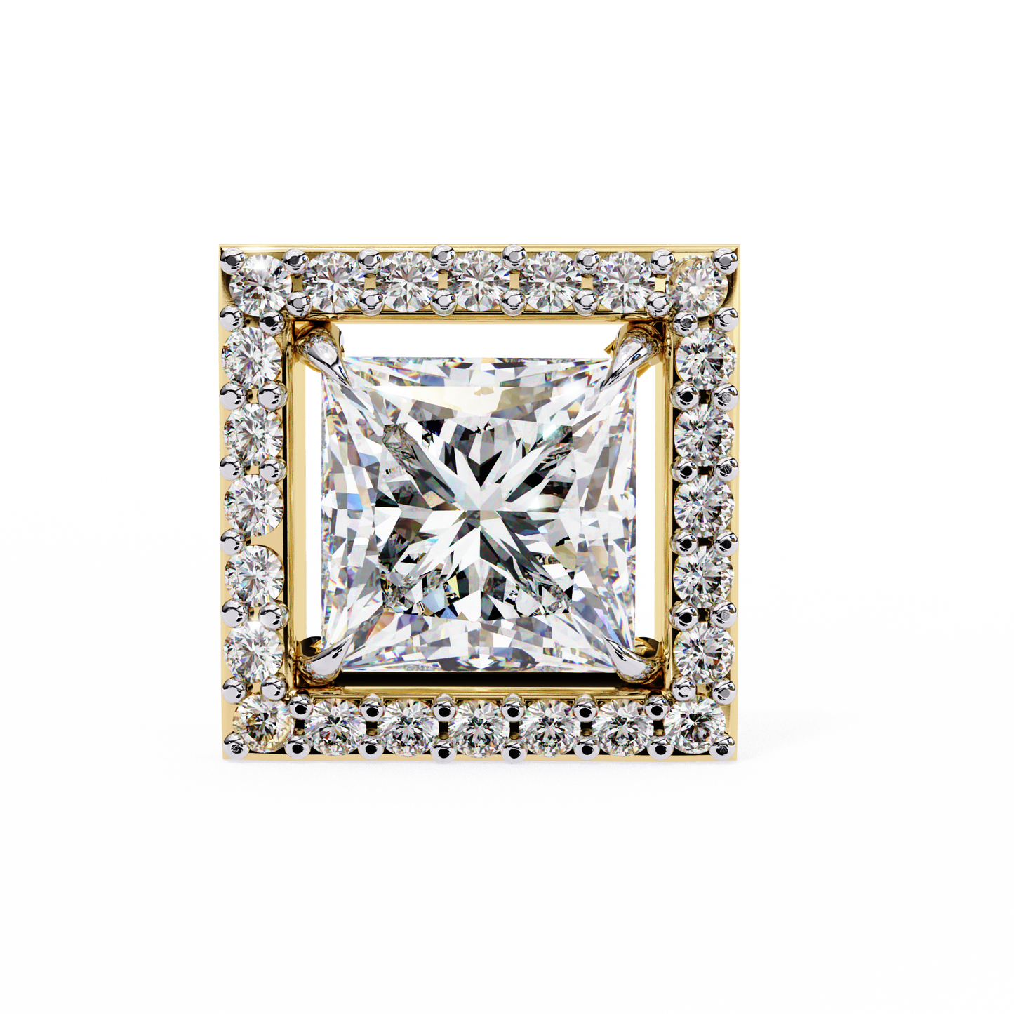 Shanaya Princess Solitaire Lab Grown Diamond Stud