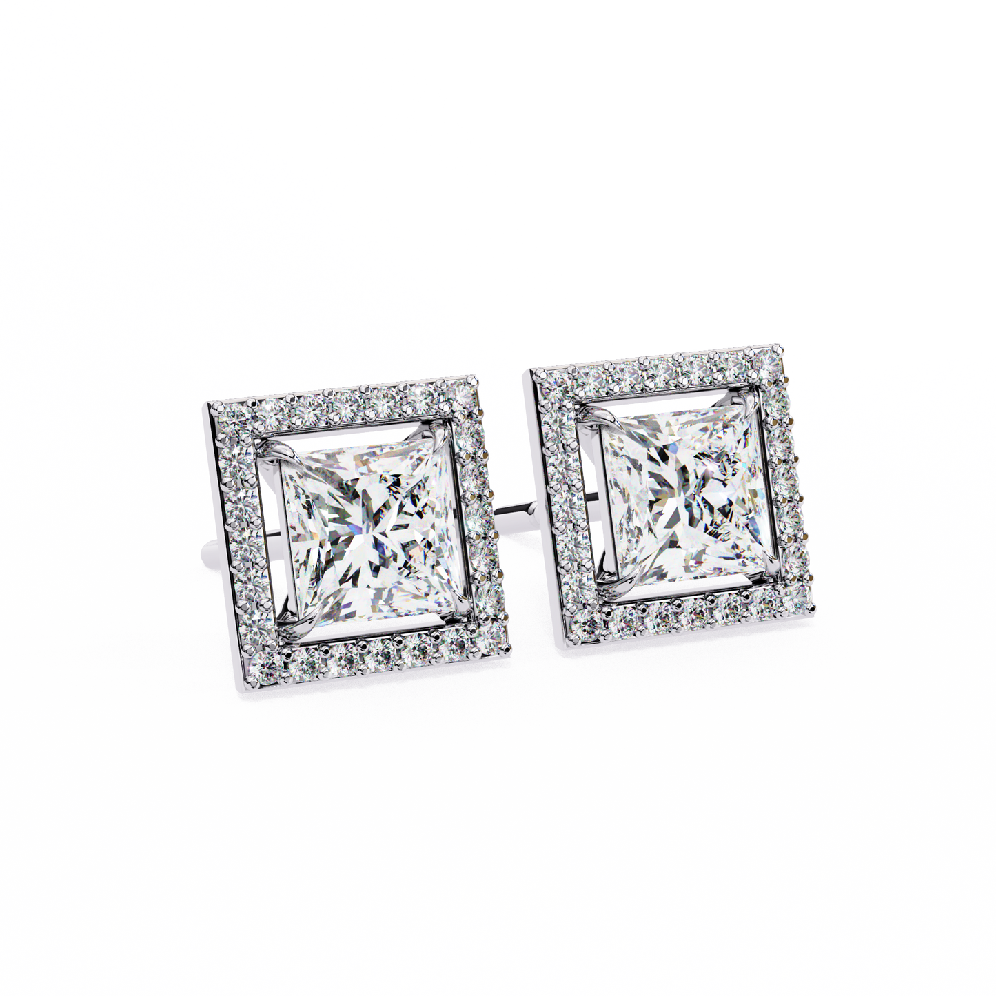 Shanaya Princess Solitaire Lab Grown Diamond Stud