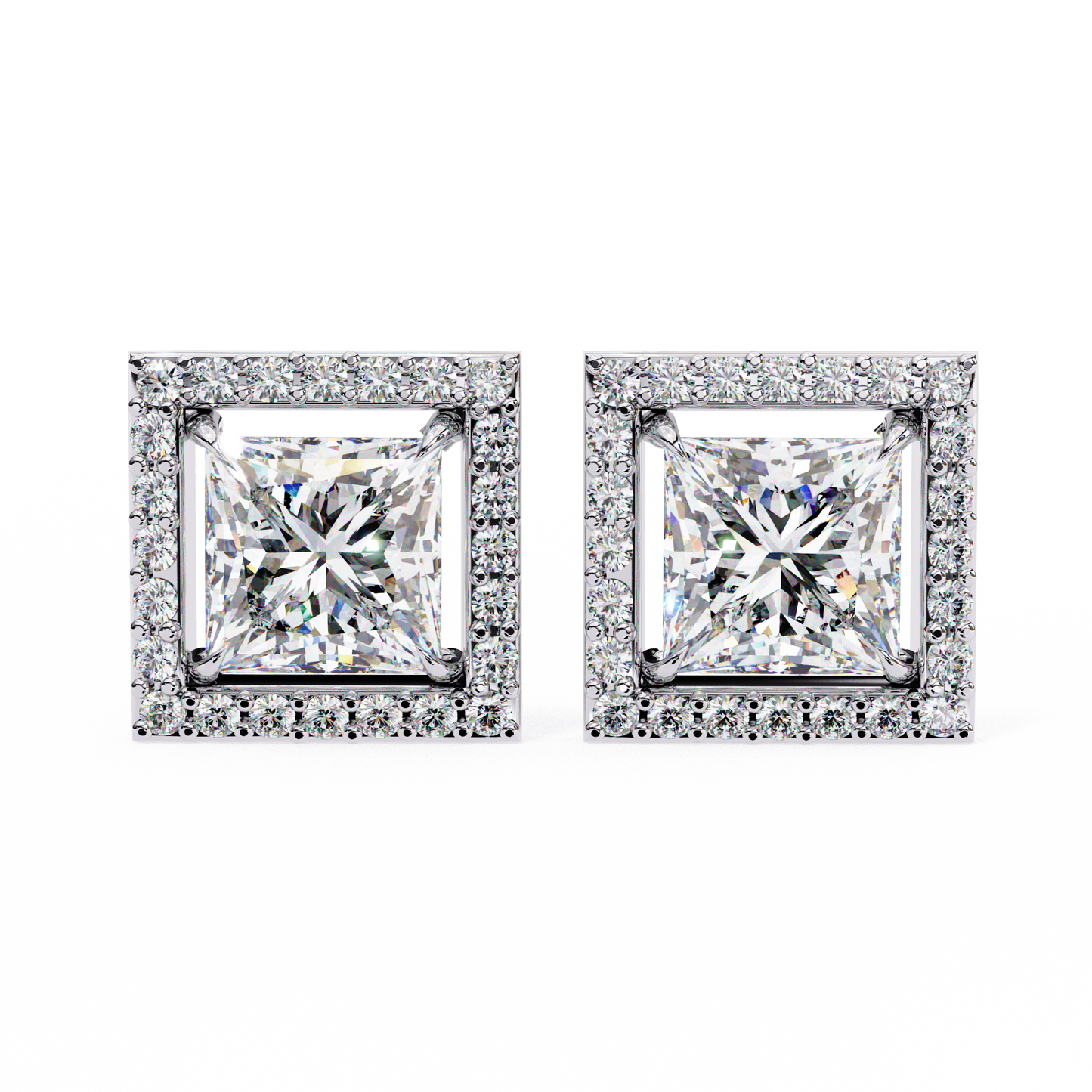 Shanaya Princess Solitaire Lab Grown Diamond Stud