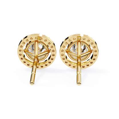 Sanya Round Solitaire Lab Grown Diamond Studs