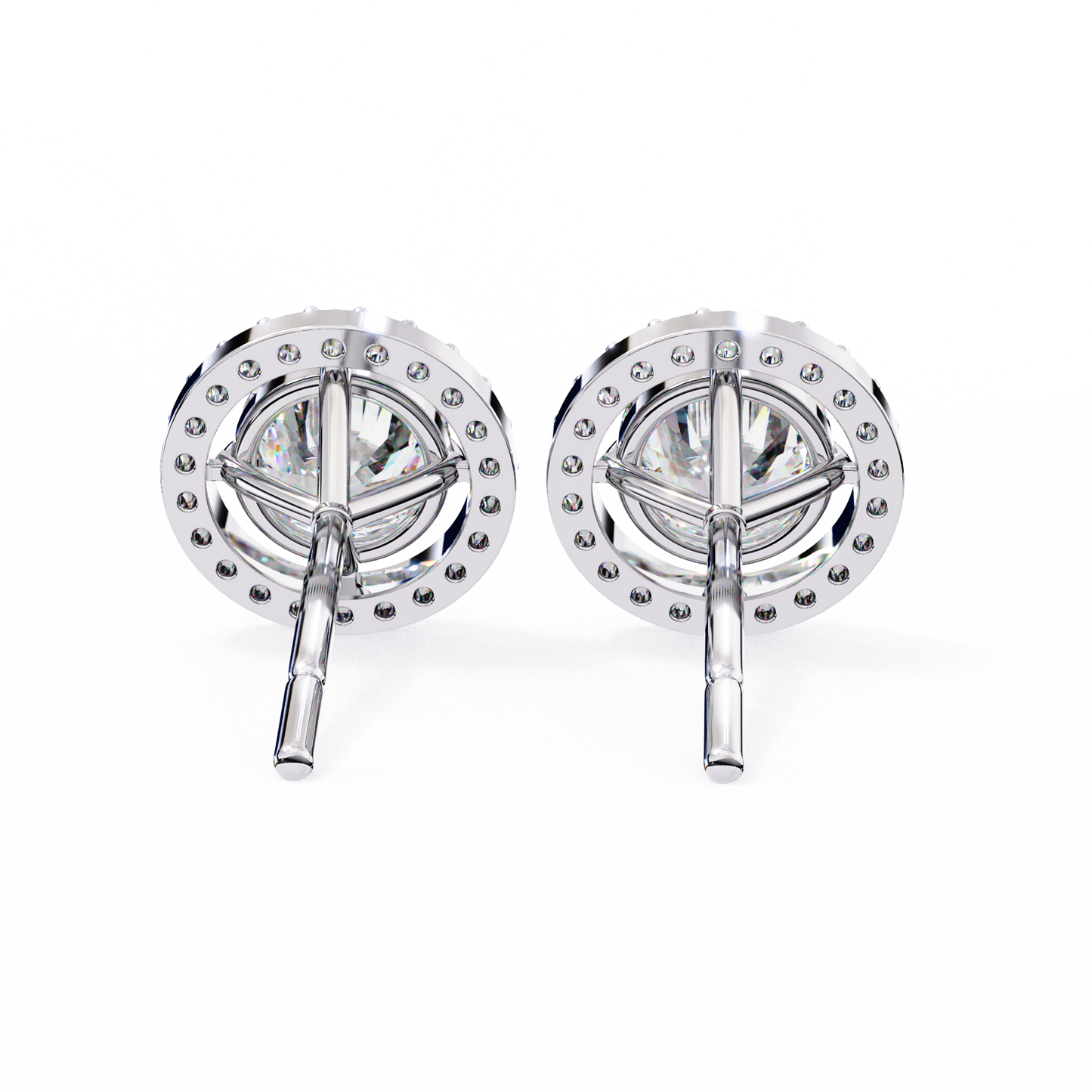 Sanya Round Solitaire Lab Grown Diamond Studs