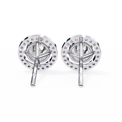 Sanya Round Solitaire Lab Grown Diamond Studs