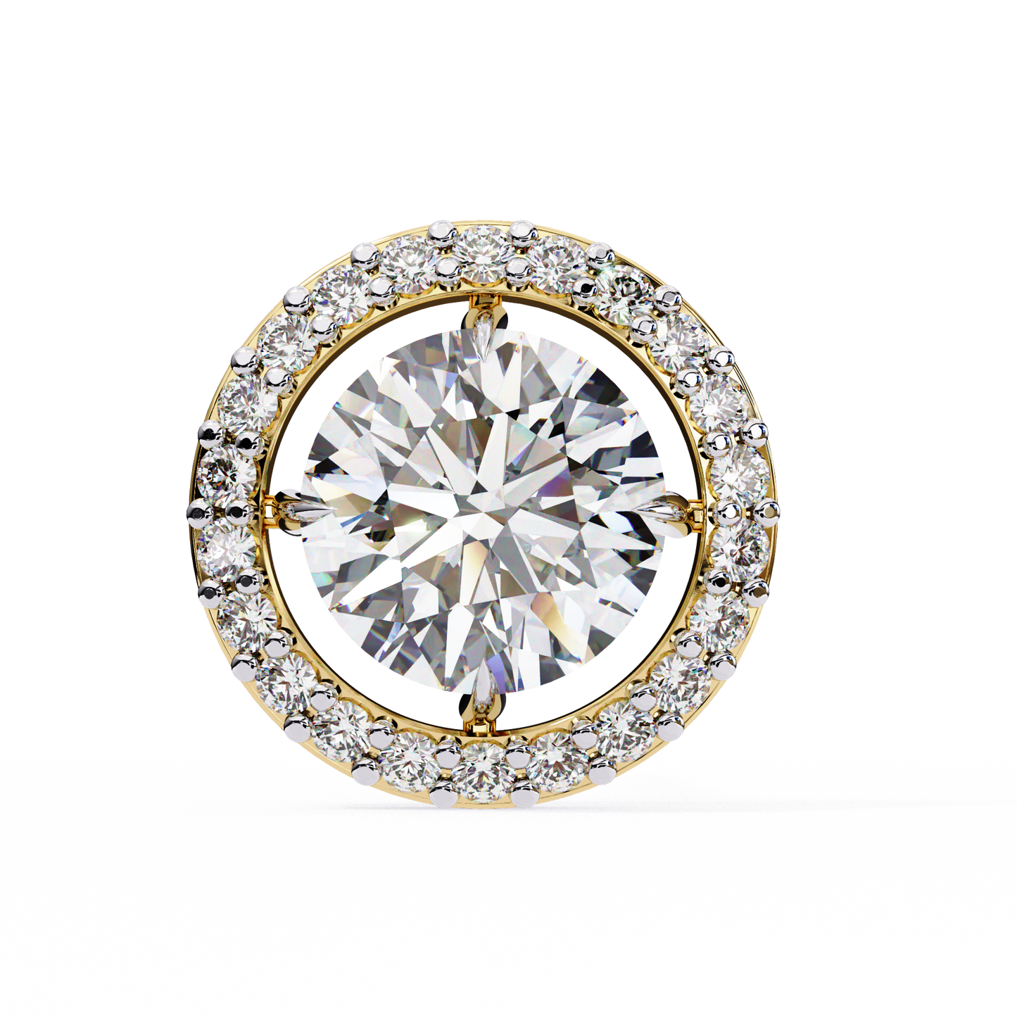 Sanya Round Solitaire Lab Grown Diamond Studs
