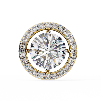 Sanya Round Solitaire Lab Grown Diamond Studs