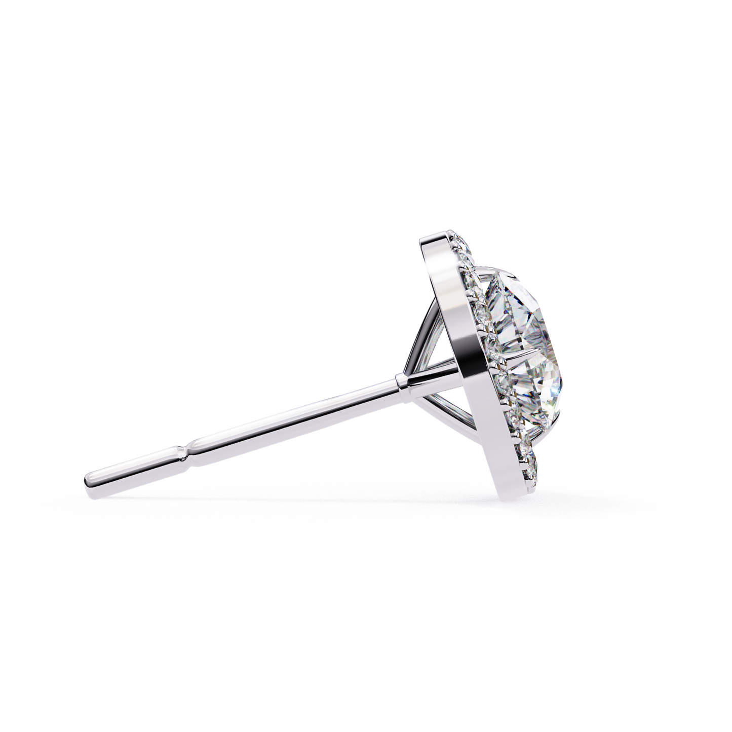 Sanya Round Solitaire Lab Grown Diamond Studs