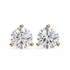 Round Lab Grown Solitaire Stud